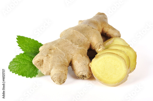 Photo: ginger with leaves ginger with leaves