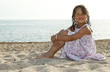 portrait of girl on the beach