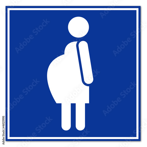 Illustration: Señal mujer embarazada Señal mujer embarazada