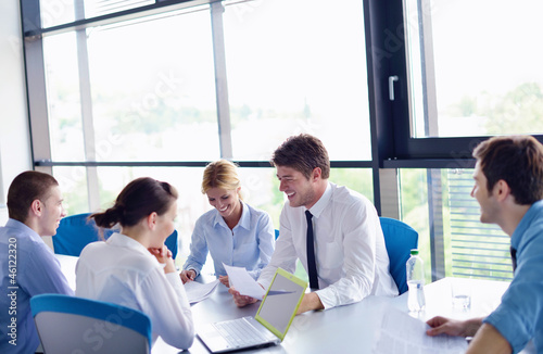 Photo: business people in a meeting at office business people in a meeting at office