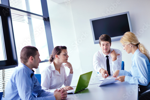 Photo: business people in a meeting at office business people in a meeting at office