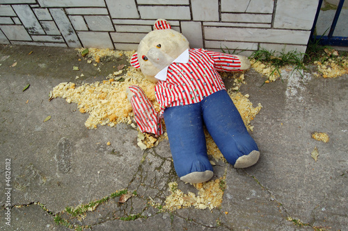Photo: torn teddy bear torn teddy bear