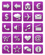 Web Buttons Set lila