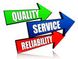 quality, service, reliability in arrows