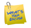 What's your excuse illustration design