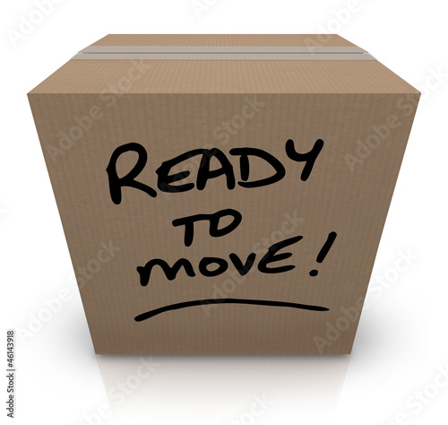 Illustration: Ready to Move Cardboard Box Moving Relocation Ready to Move Cardboard Box Moving Relocation