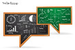 Vector Business strategy plan concept, drawing on speech bubble
