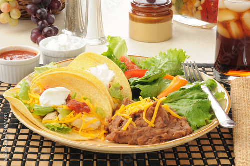 Photo: Soft chicken tacos Soft chicken tacos