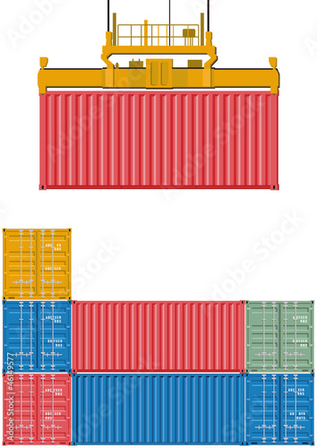 Vector: Container Verladung Container Verladung