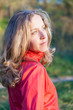 Sportswoman beautiful portrait with copy space