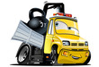 Vector Cartoon Tow Truck