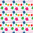 Hanukkah colorful background with menorah and dreidel
