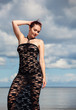 Photo: woman in black dress woman in black dress
