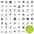 Sports icons basics vector