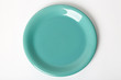 Photo: green plate. On white background green plate. On white background