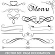 Vector: VECTOR SET Menu Page Decoration VECTOR SET Menu Page Decoration