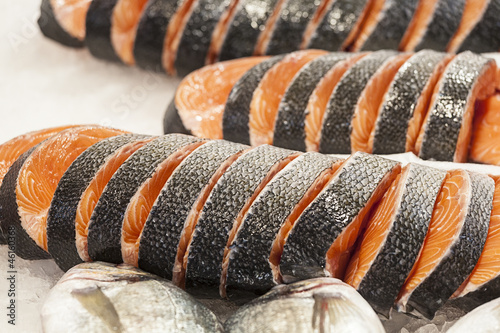 Photo: Fresh salmon , fish market Fresh salmon , fish market