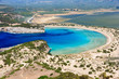 Beautiful lagoon of Voidokilia from a high point of view