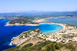 Beautiful lagoon of Voidokilia from a high point of view