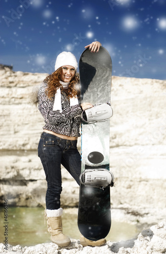 Photo: Snowboard girl Snowboard girl