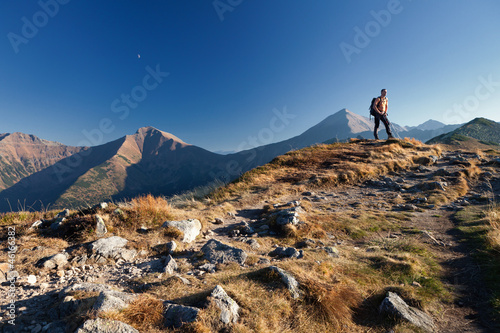 Photo: Hiker in Tatras Mountains Hiker in Tatras Mountains