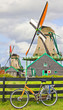 Photo: Bicycle and windmills in The Netherlands Bicycle and windmills in The Netherlands