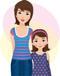 Mom and daughter