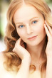 beautiful woman with long hair