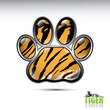Tiger paw button