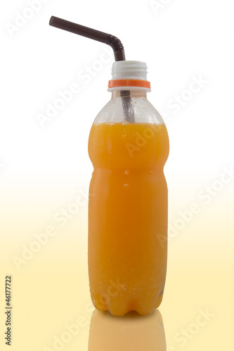 Photo: fresh orange juice bottle fresh orange juice bottle