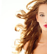 beautiful woman with perfect curls