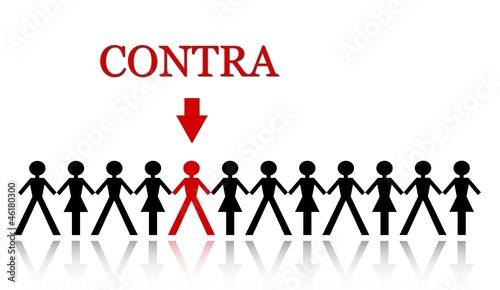 Illustration: one person is selected one person is selected