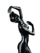 Photo: artistic nude of young woman, white background artistic nude of young woman, white background