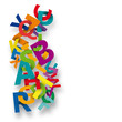 Abstract Colour Alphabet on white background # Vector