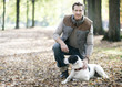Photo: Mann mit Hund Mann mit Hund