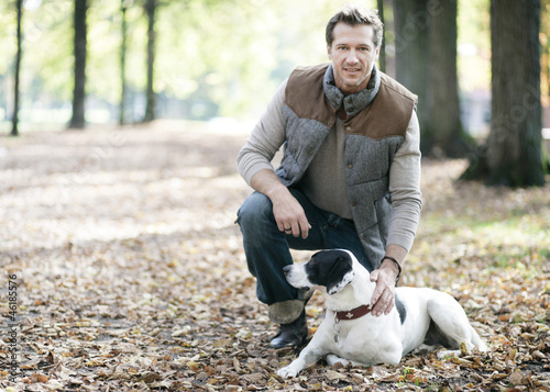 Photo: Mann mit Hund Mann mit Hund