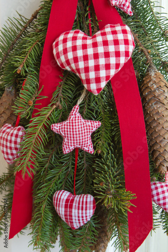 Photo: Weihnachten in rotweiß kariert Weihnachten in rotweiß kariert