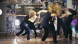 Women team dancing