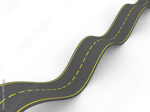 Illustration: carretera ondulada carretera ondulada