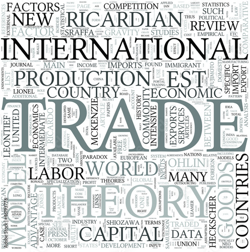Vector: International Trade Discipline Study Concept International Trade Discipline Study Concept
