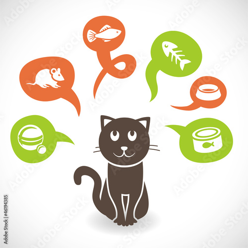 Vector: Vector funny cartoon cat Vector funny cartoon cat