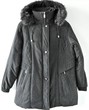 Damenmode / Winterkleidung / Schwarze Kapuzenjacke