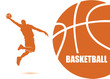 Basketball background - vector illustration