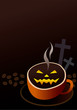 Coffee cup design for halloween