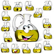 Olive oil bottle cartoon