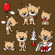 cute bear family cartoon