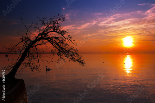 Photo: Sunset at the Lake - Garda Lake - Italy Sunset at the Lake - Garda Lake - Italy