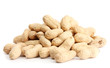 tasty peanuts, isolated on white