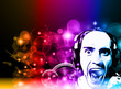 Magic Star Lights Disco flyer with 2 speaker
