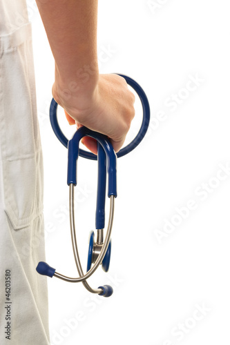 Photo: Hand mit Stethoskop Hand mit Stethoskop